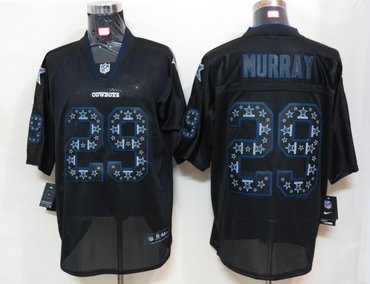 2012 NEW NFL Dallas Cowboys 29 DeMarco Murray Lights Out Black Elite Jerseys