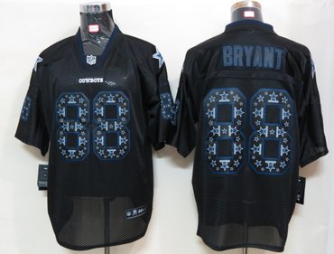 2012 NEW NFL Dallas Cowboys 88 Dez Bryant Lights Out Black Elite Jerseys