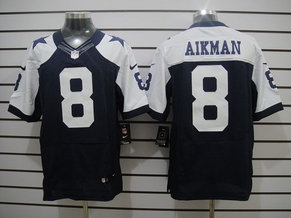 2012 NEW Dallas Cowboys 8 Aikman Black Jerseys Thankgivings (Elite)