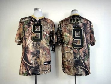 NEW Dallas Cowboys 9 Tony Romo Camo Realtree NFL Jerseys(Elite)