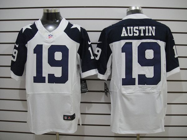 2012 NEW Dallas Cowboys 19 Miles Austin White Jerseys Thankgivings(Elite)