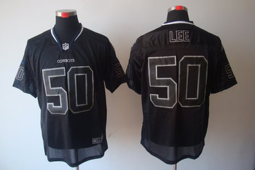 2012 NEW NFL Dallas Cowboys 50 Sean Lee Lights Out Black Elite Jerseys