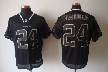 2012 NEW NFL Dallas Cowboys 24 Morris Claiborne Lights Out Black Elite Jerseys