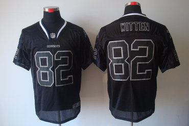 2012 NEW NFL Dallas Cowboys 82 Jason Witten Lights Out Black Elite Jerseys