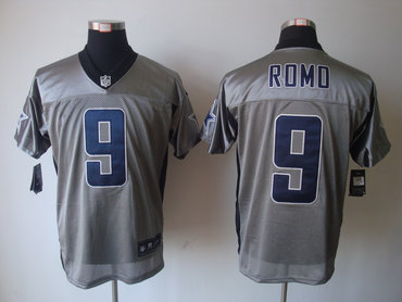 2012 NEW NFL Dallas Cowboys 9 Tony Romo Grey Shadow Jerseys