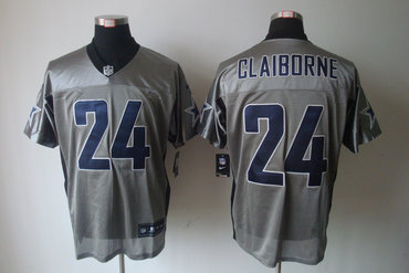 2012 NEW NFL Dallas Cowboys 24 Morris Claiborne Grey Shadow Jerseys