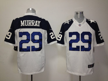 2012 NEW NFL Dallas Cowboys 29 DeMarco Murray White Thankgivings Jerseys (Limited)