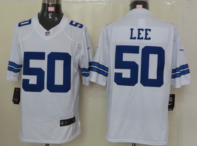 2012 NEW NFL Dallas Cowboys 50 Sean Lee White Jerseys (Limited)