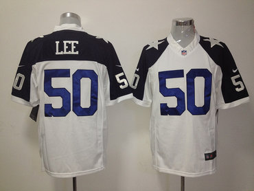 2012 NEW NFL Dallas Cowboys 50 Sean Lee white Thankgivings Jerseys(Limited)