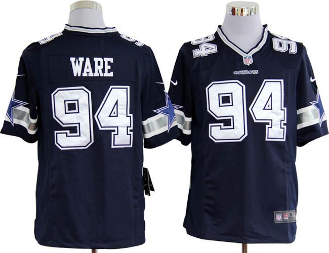 2012 NEW NFL Dallas Cowboys 94# DeMarcus Ware Blue Jerseys (Limited)