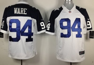 2012 NEW NFL Dallas Cowboys 94# Ware White Thankgivings Jerseys (limited)