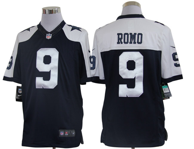 2012 NEW NFL Dallas Cowboys 9 Tony Romo Blue Thankgivings Jerseys(Limited)