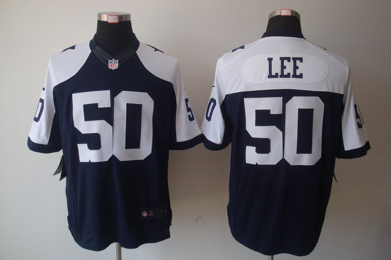 2012 NEW NFL Dallas Cowboys 50 Sean Lee Blue Thankgivings Jerseys(Limited)