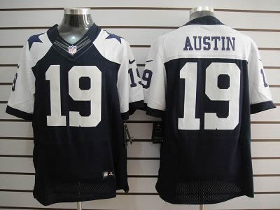 2012 NEW Dallas Cowboys 19 Miles Austin Blue Jerseys Thankgivings(Elite)