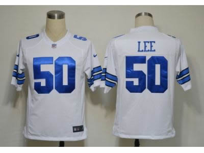 2012 NEW NFL Dallas Cowboy 50 Sean Lee White Jerseys (Game)