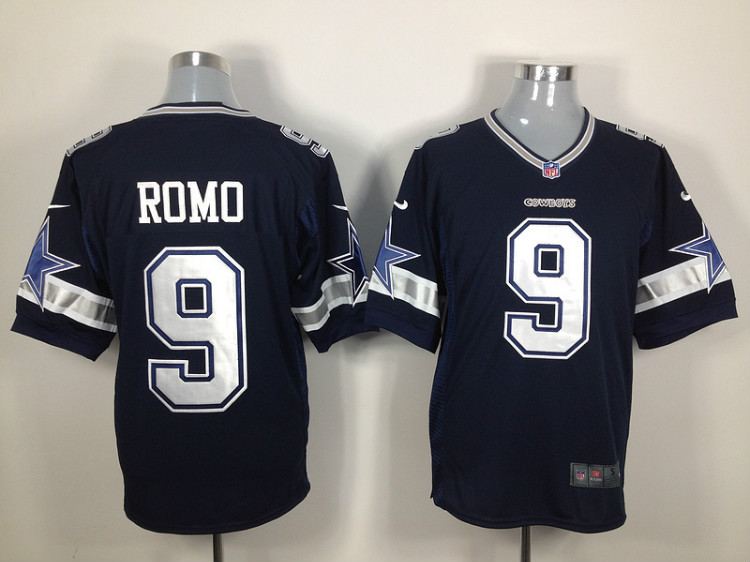 2012 NEW NFL Dallas Cowboys #9 Tony Romo Blue Jerseys (Game)