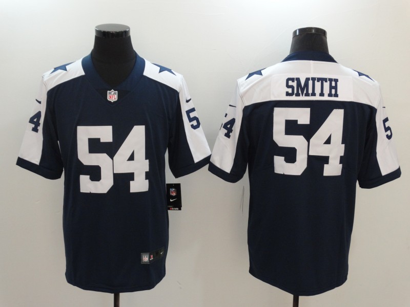 Nike Cowboys 54 Jaylon Smith Navy Throwback Vapor Untouchable Limited Player Jersey