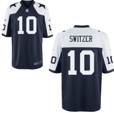 Men's Dallas Cowboys #10 Ryan Switzer Thanksgiving NFL Nike Elite Jersey