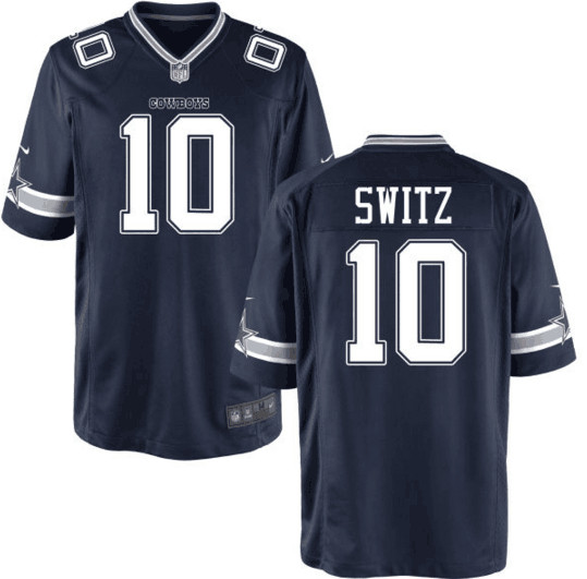 Men's Dallas Cowboys #10 Ryan Switzer Navy Blue NFL Nike Elite Jersey