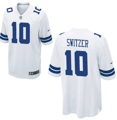 Men's Dallas Cowboys #10 Ryan Switzer White NFL Nike Elite Jersey