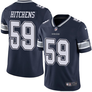 Nike Cowboys #59 Anthony Hitchens Navy Blue Team Color Men's Stitched NFL Vapor Untouchable Limited Jersey