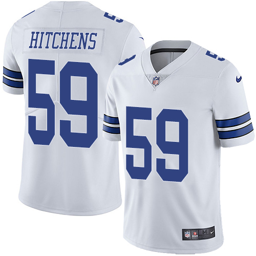 Nike Cowboys #59 Anthony Hitchens White Men's Stitched NFL Vapor Untouchable Limited Jersey