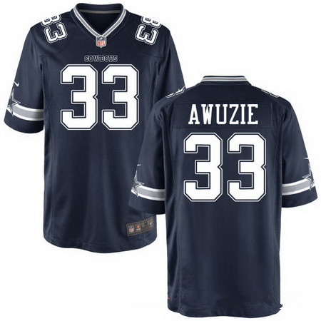 Men's 2017 NFL Draft Dallas Cowboys #33 Chidobe Awuzie Navy Blue Team Color Stitched NFL Nike Elite Jersey