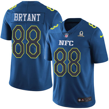 Nike Cowboys #88 Dez Bryant Navy Men's Stitched NFL Limited NFC 2017 Pro Bowl Jersey