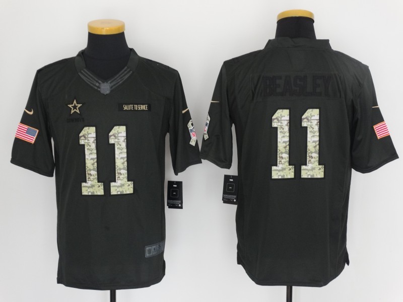 Nike Cowboys 11 Cole Beasley Anthracite Salute To Service Limited Jersey