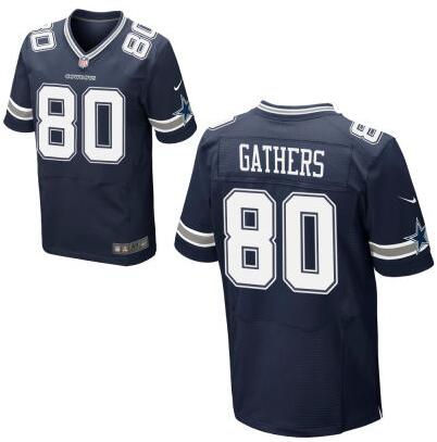 Men's Dallas Cowboys #80 Rico Gathers Nike Navy Blue Elite 2016 Draft Pick Jersey