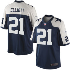 Men's Dallas Cowboys Ezekiel Elliott Nike Navy 2016 Draft Pick Alternate Elite Jersey