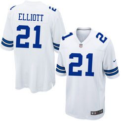 Men's Dallas Cowboys Ezekiel Elliott Nike White 2016 Draft Pick Elite Jersey