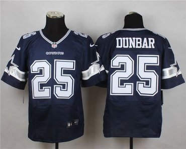 New Dallas Cowboys #25 Lance Dunbar Navy Blue Team Color Men's Stitched NFL Elite Jersey