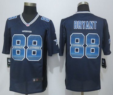 2015 New Nike Dallas Cowboys #88 Bryant Navy Blue Strobe Limited Jersey