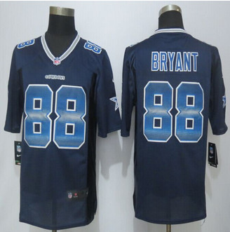 2015 New Dallas Cowboys #88 Dez Bryant Pro Line Navy Blue Fashion Strobe Jersey