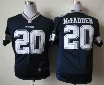 New Dallas Cowboys #20 Darren McFadden Navy Blue Men's Stitched NFL Game Jersey