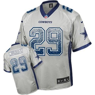 NEW Dallas Cowboys #29 DeMarco Murray Grey Stitched NFL Elite Drift Fashion Jersey