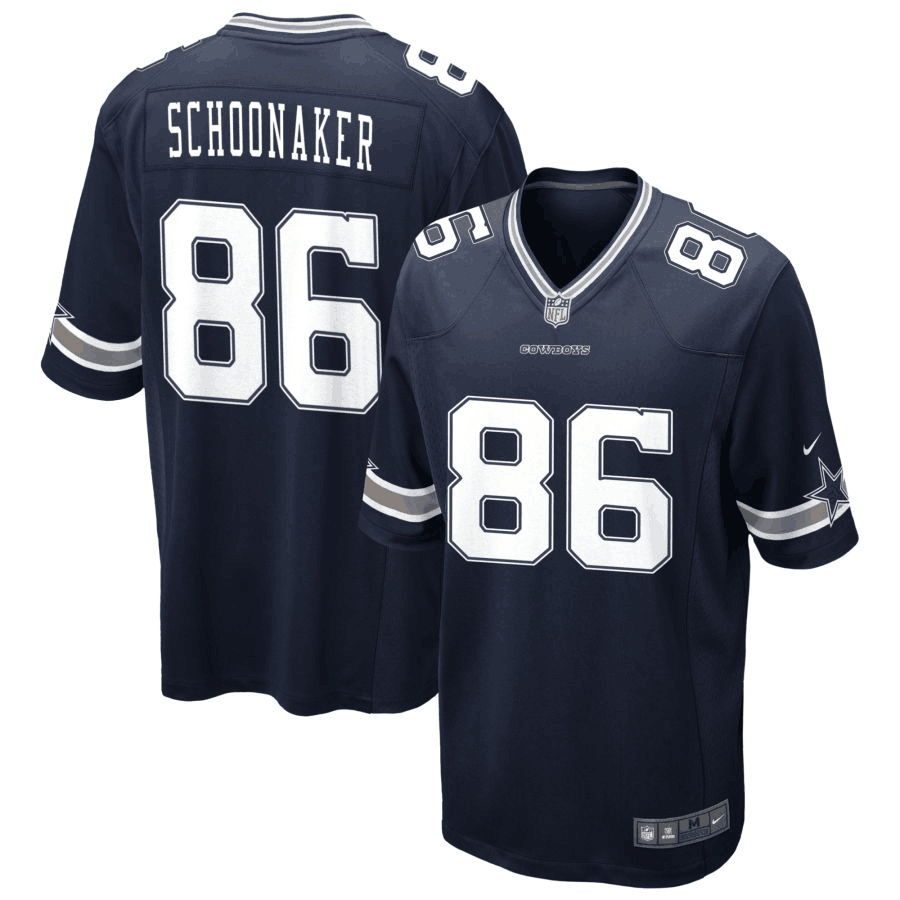 Men's Dallas Cowboys #86 Luke Schoonmaker Navy Vapor Untouchable Stitched Jersey