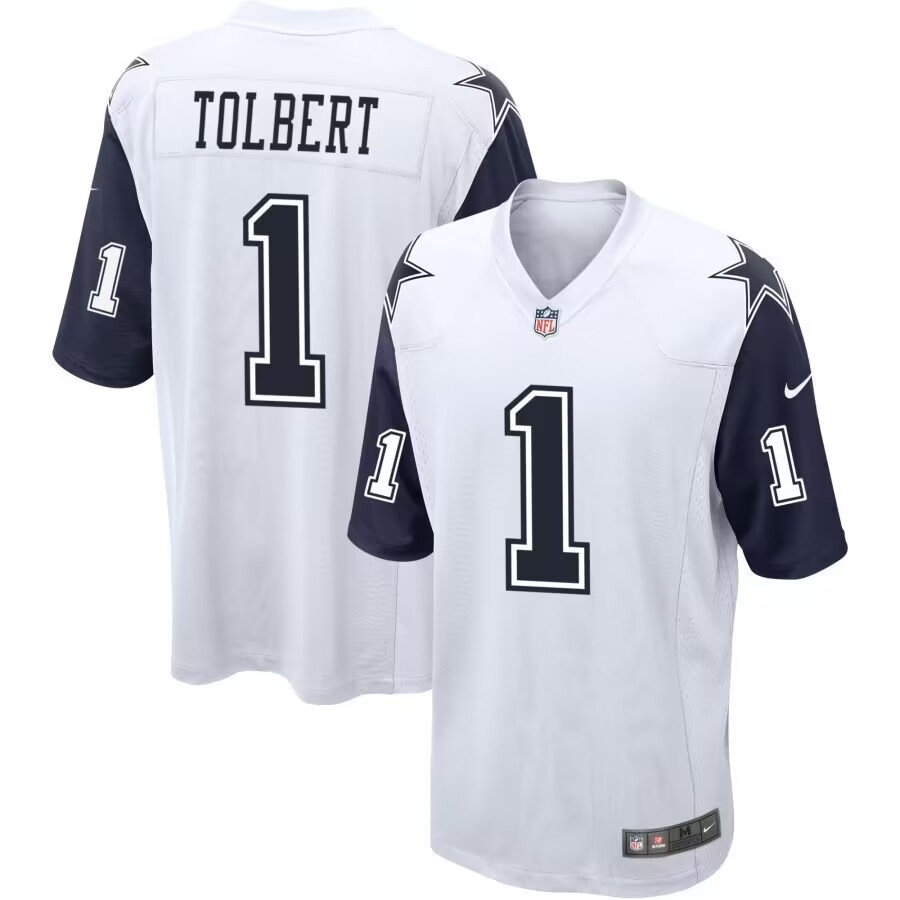 Dallas Cowboys #1 Jalen Tolbert Color Rush Vapor Limited Jersey