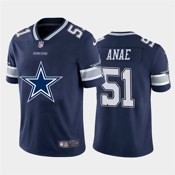 Nike Cowboys 51 Bradlee Anae Navy Team Big Logo Vapor Untouchable Limited Jersey