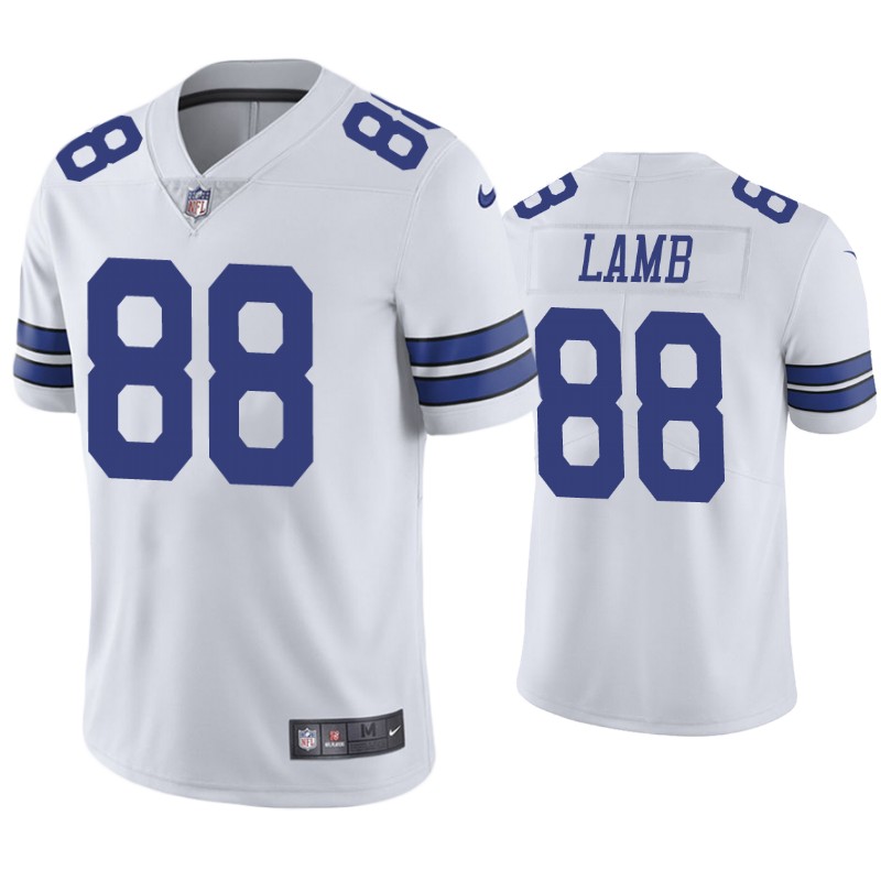 Nike Cowboys #88 CeeDee Lamb White Team Color Men's Stitched NFL Vapor Untouchable Limited Jersey