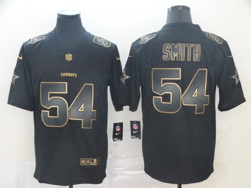 Cowboys 54 Jaylon Smith Black Gold Vapor Untouchable Limited Jersey