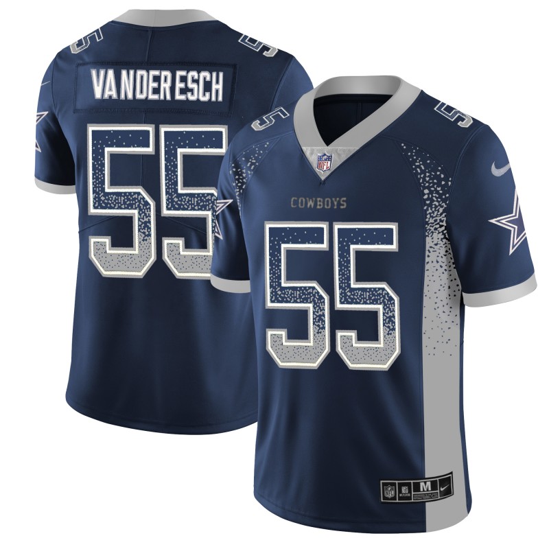 Nike Cowboys 55 Leighton Vander Esch Navy Drift Fashion Limited Jersey