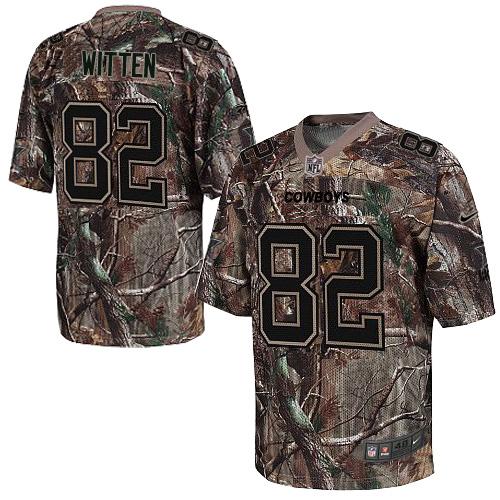 Nike Cowboys #82 Jason Witten Camo Men's Stitched NFL Realtree Elite Jersey