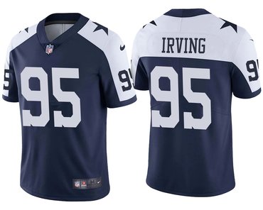 Dallas Cowboys #95 David Irving Vapor Untouchable Limited Alternate Navy Jersey