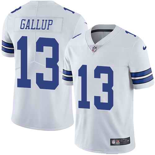 Nike Cowboys 13 Michael Gallup White Vapor Untouchable Limited Jersey