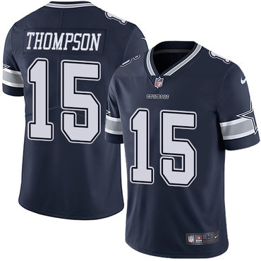 Nike Cowboys #15 Deonte Thompson Navy Blue Team Color Men's Stitched NFL Vapor Untouchable Limited Jersey