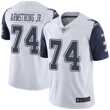 Nike Cowboys #74 Dorance Armstrong Jr. White Men's Stitched NFL Limited Rush Jersey