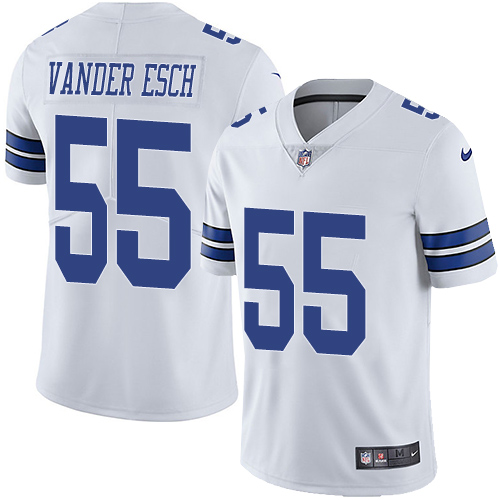 Nike Cowboys #55 Leighton Vander Esch White Men's Stitched NFL Vapor Untouchable Limited Jersey