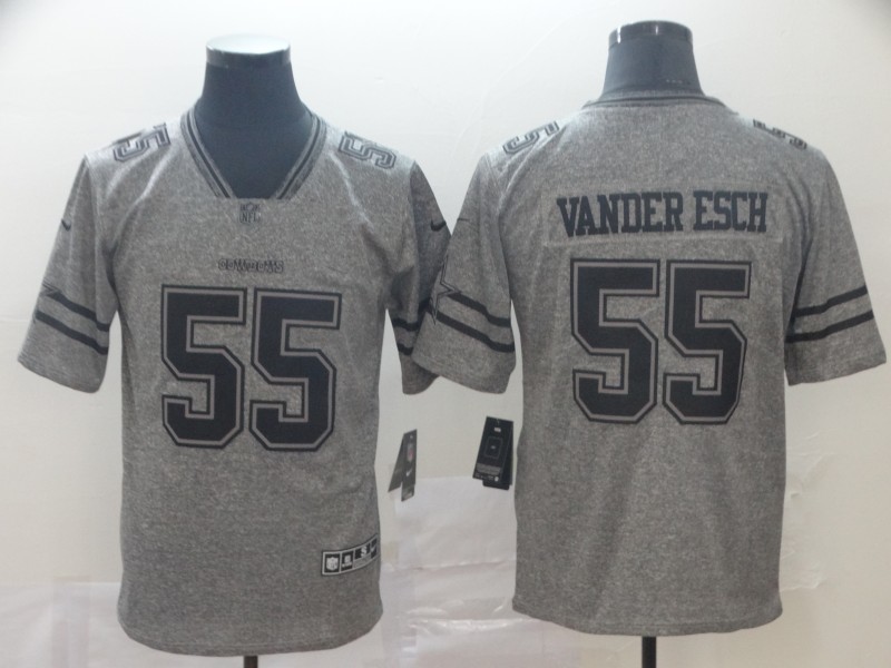 Cowboys 55 Leighton Vander Esch Gray Gridiron Gray Vapor Untouchable Limited Jersey